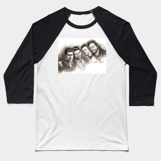 Carry on - Team Free Will Forever Baseball T-Shirt by GioGui